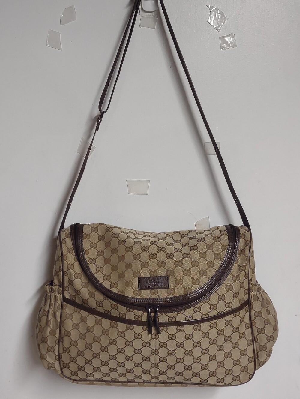 Vintage Gucci Diaper Bag Laptop Bag With Original Certificate Of Authenticity.